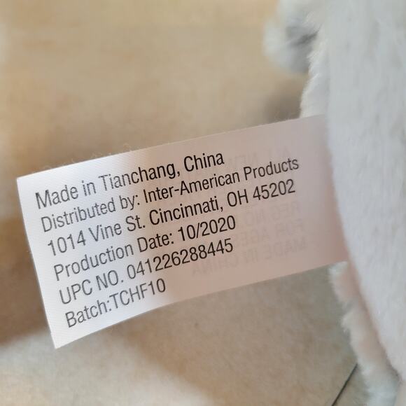 Gray Plush Bunny Rabbit 17” Holding Carrot Soft Toy Stuffed Animal Cute Gift - Picture 11 of 16